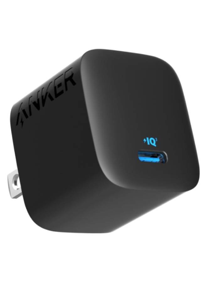 Anker USB C Charger 20W, Anker 312 Charger, PD Compact Fast Charger with Foldable Plug for iPhone 15/15 Plus/15 Pro/15 Pro Max, 14/13/12 Series, Galaxy, Pixel 4/3, iPad (Cable Not Included) Black  - Image 1