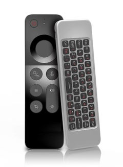 W3 Air Mouse 2.4g Wireless Remote Control | 4-in-1 Air Mouse Gyroscope Smart Voice Remote Control Mini Keyboard For Android Tv Box/For Mac Os/For Linux Silver