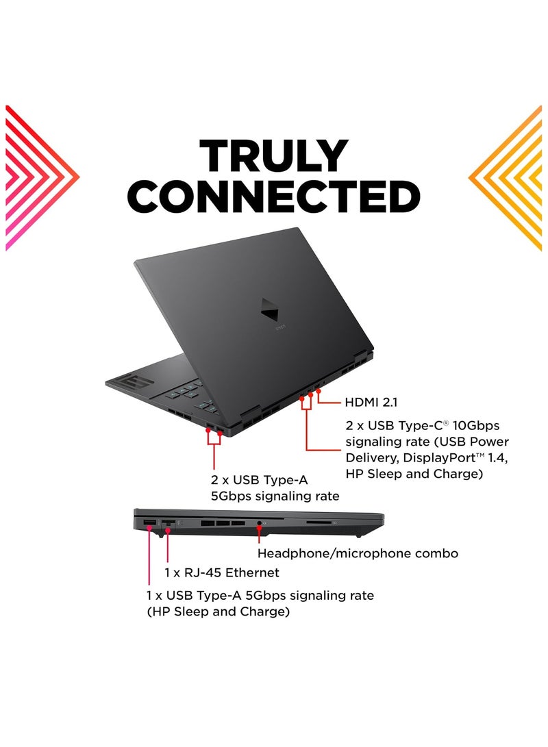 HP - OMEN Gaming (Upgraded Version) Laptop With 16.1-Inch Display, Core i5-13500HX Processor/16GB RAM/2TB SSD/8GB NVIDIA GeForce RTX 4060 Graphics Card/Windows 11 English Black - Image 1