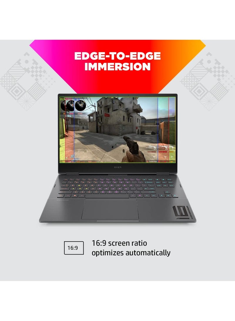 HP - OMEN Gaming (Upgraded Version) Laptop With 16.1-Inch Display, Core i5-13500HX Processor/16GB RAM/2TB SSD/8GB NVIDIA GeForce RTX 4060 Graphics Card/Windows 11 English Black - Image 1