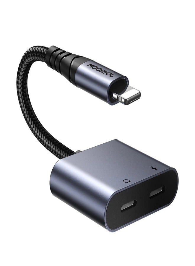 JOYROOM - JOYROOM SY-L02 LIGHTNING TO 2X LIGHTNING DAC ADAPTER 2IN1 black - Image 1