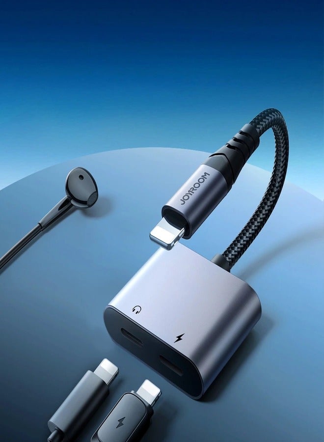 JOYROOM - JOYROOM SY-L02 LIGHTNING TO 2X LIGHTNING DAC ADAPTER 2IN1 black - Image 1
