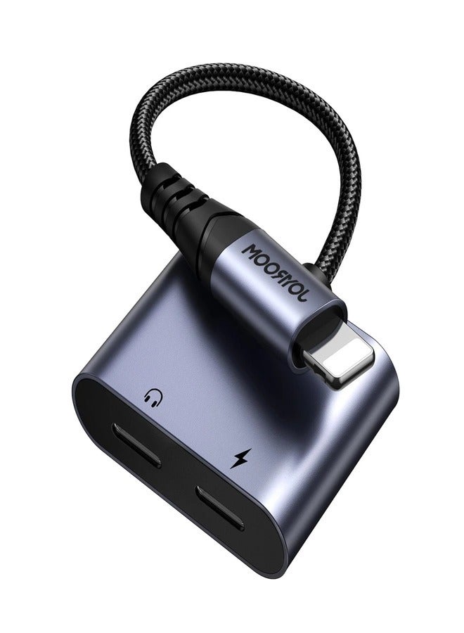 JOYROOM - JOYROOM SY-L02 LIGHTNING TO 2X LIGHTNING DAC ADAPTER 2IN1 black - Image 1