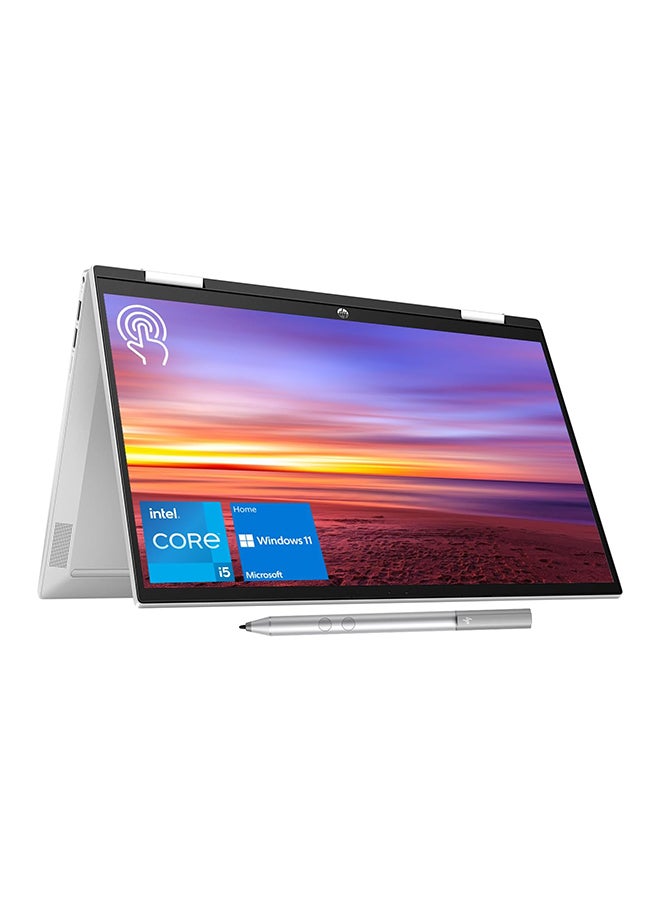 HP Renewed - Pavilion x360 2-in-1 Laptop With 15-Inch Touch Display, Intel Core i5-1235U/12th Gen/12GB DDR4 RAM/512GB SSD/Intel Iris Xe Graphics/Windows 11 English Silver - Image 3