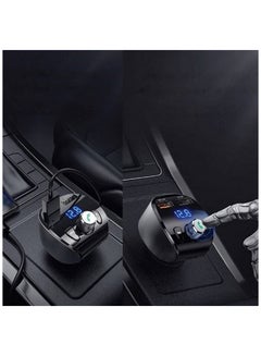 جوي روم JOYROOM FM TRANSMITTER BLUETOOTH 5.0 شاحن سيارة MP3 2X USB TF MICRO SD 18 واط 3 أمبير شحن سريع 3.0 (JR-CL02)  - Image 5
