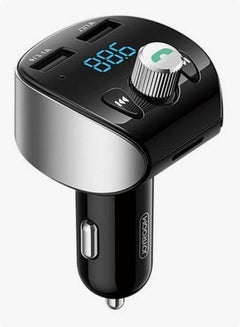 جوي روم JOYROOM FM TRANSMITTER BLUETOOTH 5.0 شاحن سيارة MP3 2X USB TF MICRO SD 18 واط 3 أمبير شحن سريع 3.0 (JR-CL02)  - Image 2