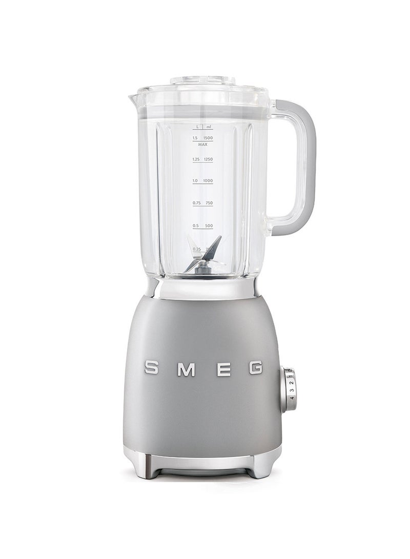 smeg - 50s Style Blender 1.5 L 800 W BLF01SVAU Silver - Image 1