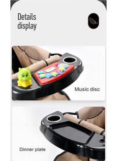 Rock Pow Two Way Push Portable Infant Adjustable Foldable Baby Stroller And Cart With Handles safety Harness Storage Basket, Tray And Cup Holder  - Image 3