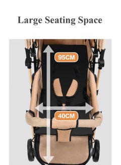 Rock Pow Two Way Push Portable Infant Adjustable Foldable Baby Stroller And Cart With Handles safety Harness Storage Basket, Tray And Cup Holder  - Image 2