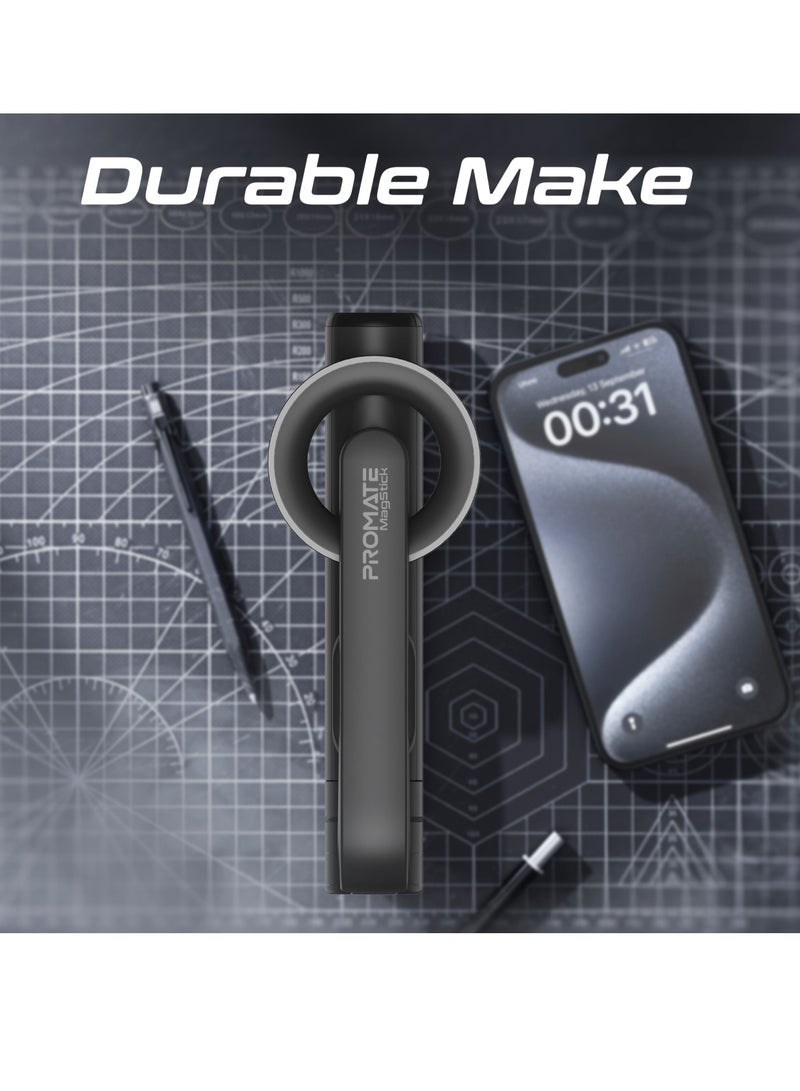بروميت - عصا سيلفي تلسكوبية تعمل بالبلوتوث مع حامل MagSafe، عصا قابلة للتمدد من الألومنيوم، حامل ثلاثي مدمج وجهاز تحكم عن بعد لاسلكي، ومدى 10 أمتار، للصور، والتدوين بالفيديو، والآيفون، MagStick - Image 1