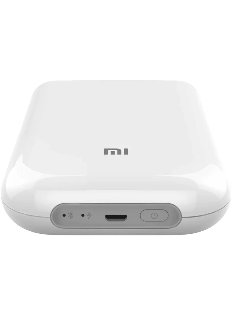 Xiaomi - Portable Pocket Mini Photo Printer,300DPI,DIY Share, 500mah,Zinc Paper Printer,TEJ4018GL 2 × 3 inches(50 mm × 76 mm)inch White - Image 1