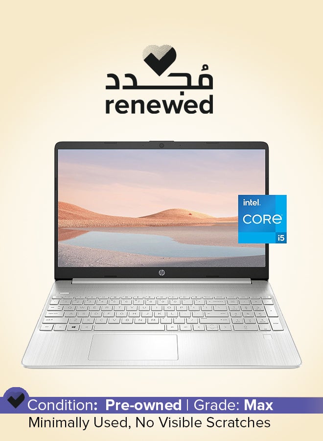 HP Renewed - 15 Laptop With 15.6-Inch FHD IPS Display,Intel Core i5-1135G7/11th Gen/16GB DDR4 RAM/1TB NVMe M.2 SSD/Intel Iris Xe Graphics/Windows 11 English Silver  - Image 1