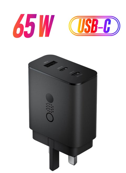 CMF Power 65W 3 Ports Gan Charger Dark Grey