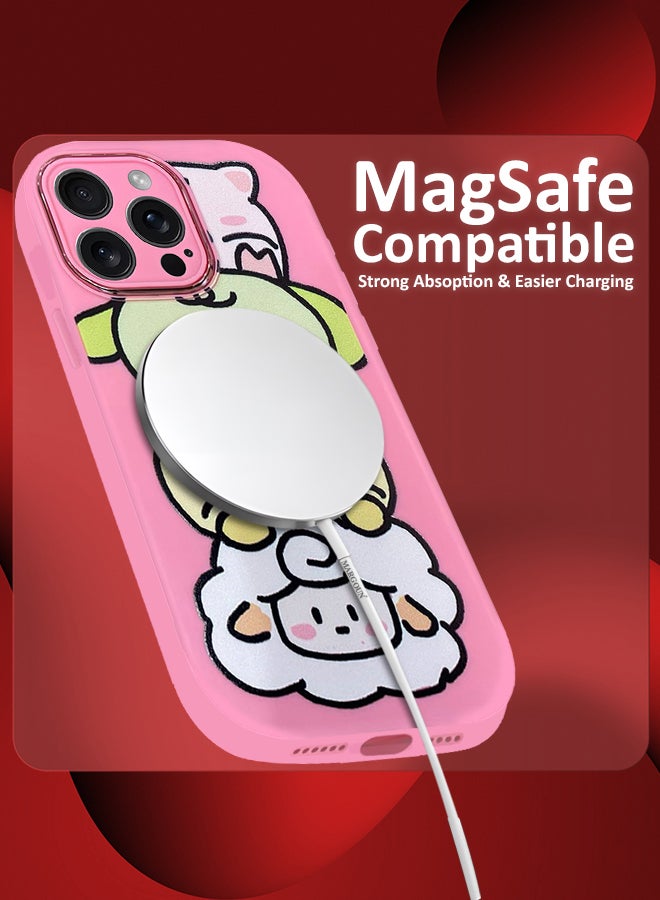 مارجون جراب iPhone 15 Pro Max جراب كرتوني بتصميم فريد للنساء والفتيات مع حماية عدسة الكاميرا P02 - Image 3