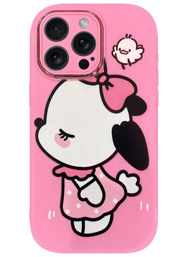 MARGOUN iPhone 14 Pro Max Case Cover Cartoon Case Unique Design For Women Girls With Camera Lens Protection P01 Pink1 - Image 2