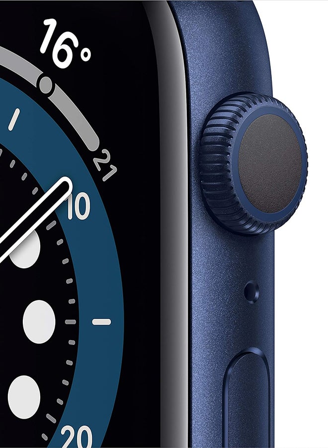 Apple Renewed - Watch Series 6 GPS 44mm Blue Aluminium Case With Deep Navy Sport Band Navy Blue  - Image 2