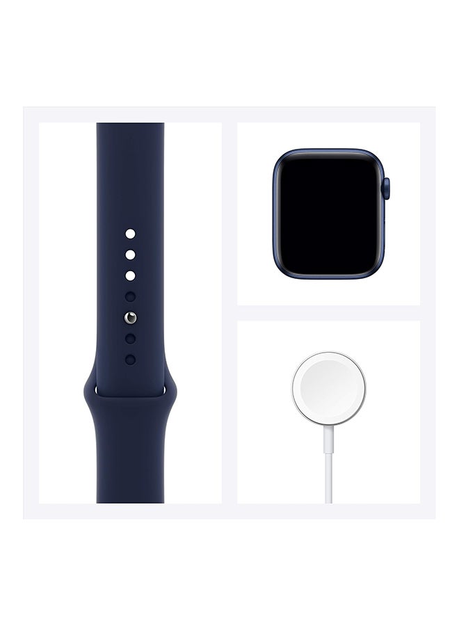 Apple Renewed - Watch Series 6 GPS 44mm Blue Aluminium Case With Deep Navy Sport Band Navy Blue  - Image 5