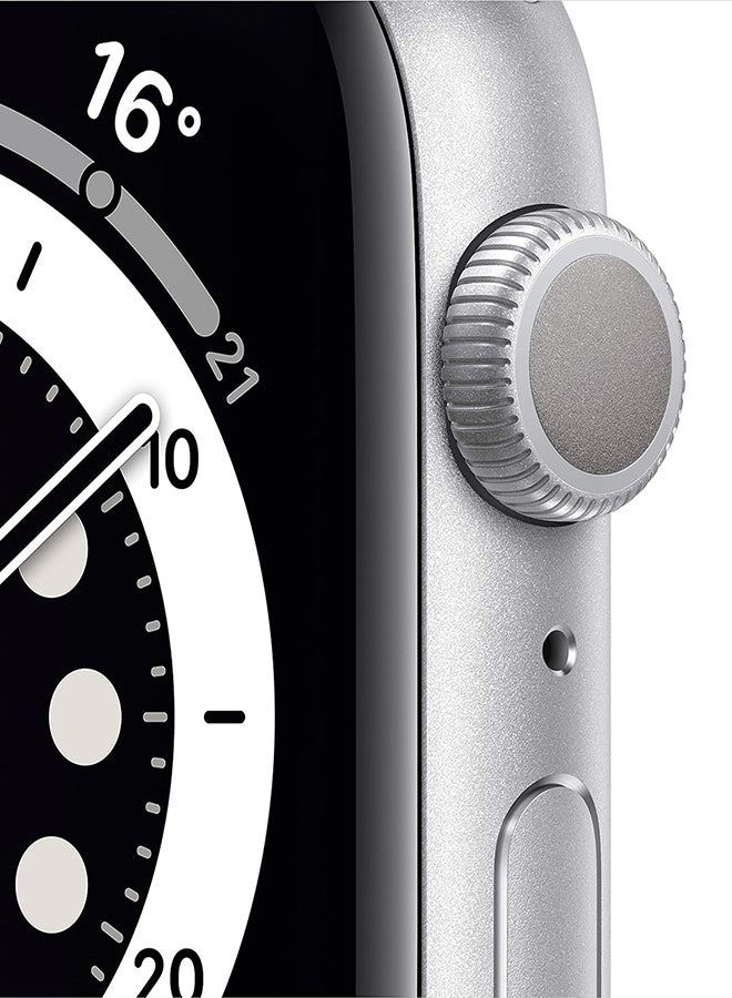 Apple - Renewed - Watch Series 6 GPS 40mm Silver Aluminium Case With White Sport Band White - Image 1