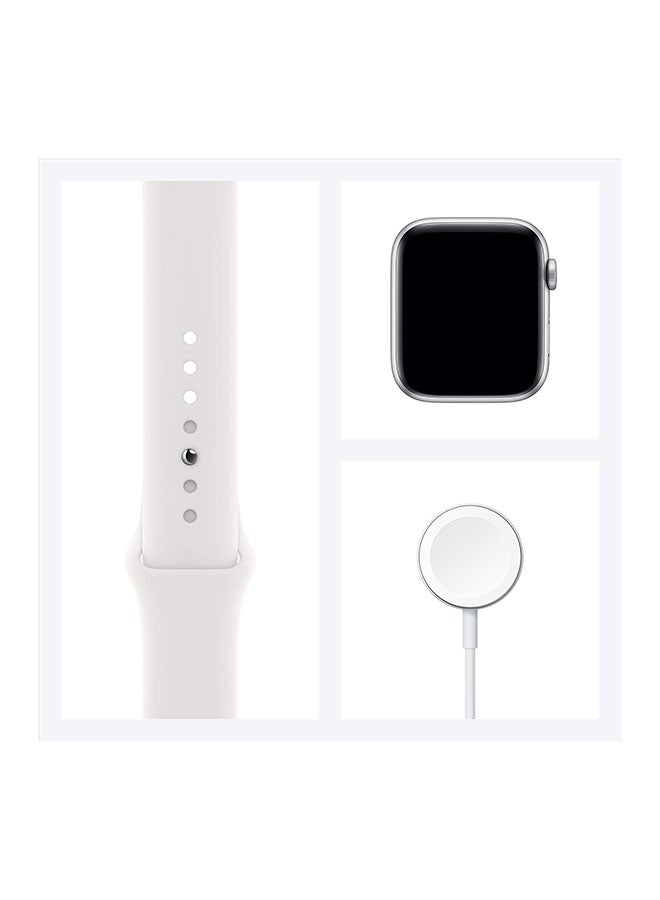 Apple - Renewed - Watch Series 6 GPS 40mm Silver Aluminium Case With White Sport Band White - Image 1