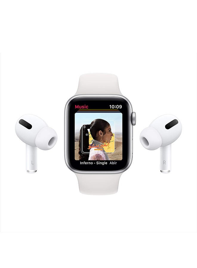 Apple - Renewed - Watch Series 6 GPS 40mm Silver Aluminium Case With White Sport Band White - Image 1