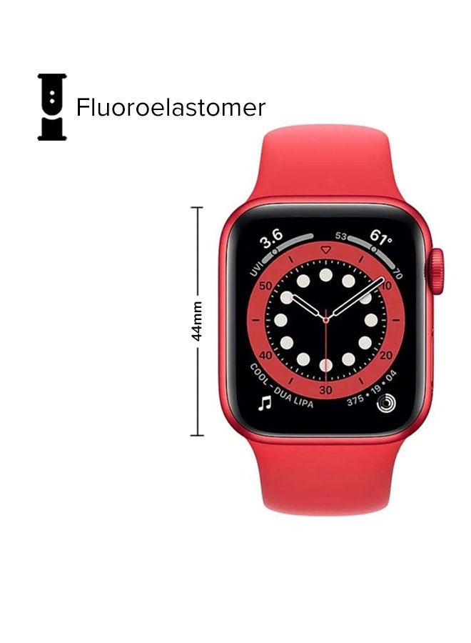 Apple Renewed - Watch Series 6 44mm GPS Red Aluminium Case With Sport Band Red  - Image 2