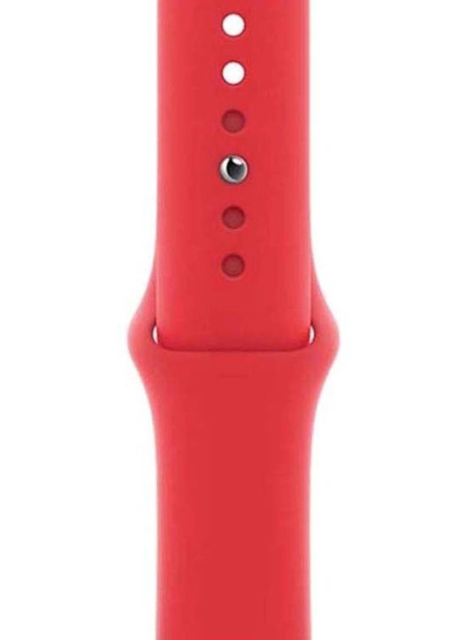 Apple Renewed - Watch Series 6 44mm GPS Red Aluminium Case With Sport Band Red  - Image 3