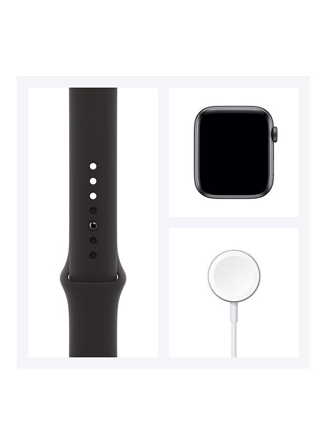 Apple - Renewed - Watch Series 6 GPS 44mm Space Grey Aluminium Case With Black Sport Band Black - Image 1