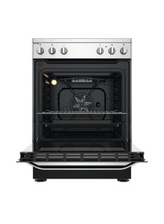 Ariston Free Standing Ceramic Electric Cooker 60cm, 4 Plate Electric Hotplates, 59 Liters Oven Capacity, Automatic Ignition, Hydrolytic Cleaning System, 1 Year Warranty, Made in Poland AS68V8KHX Inox  - Image 2