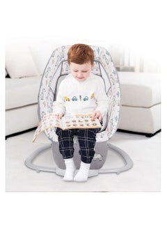 Mastela 3-In-1 Rocking Cradle And Swing For Newborns, Cactus, Grey  - Image 5