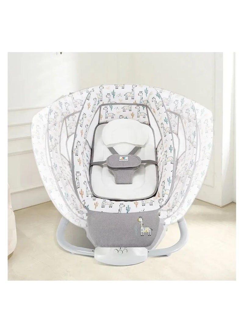 Mastela - 3-In-1 Rocking Cradle And Swing For Newborns, Cactus, Grey - Image 1
