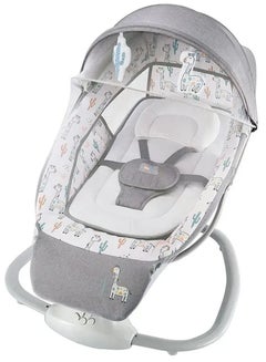 Mastela 3-In-1 Rocking Cradle And Swing For Newborns, Cactus, Grey  - Image 1