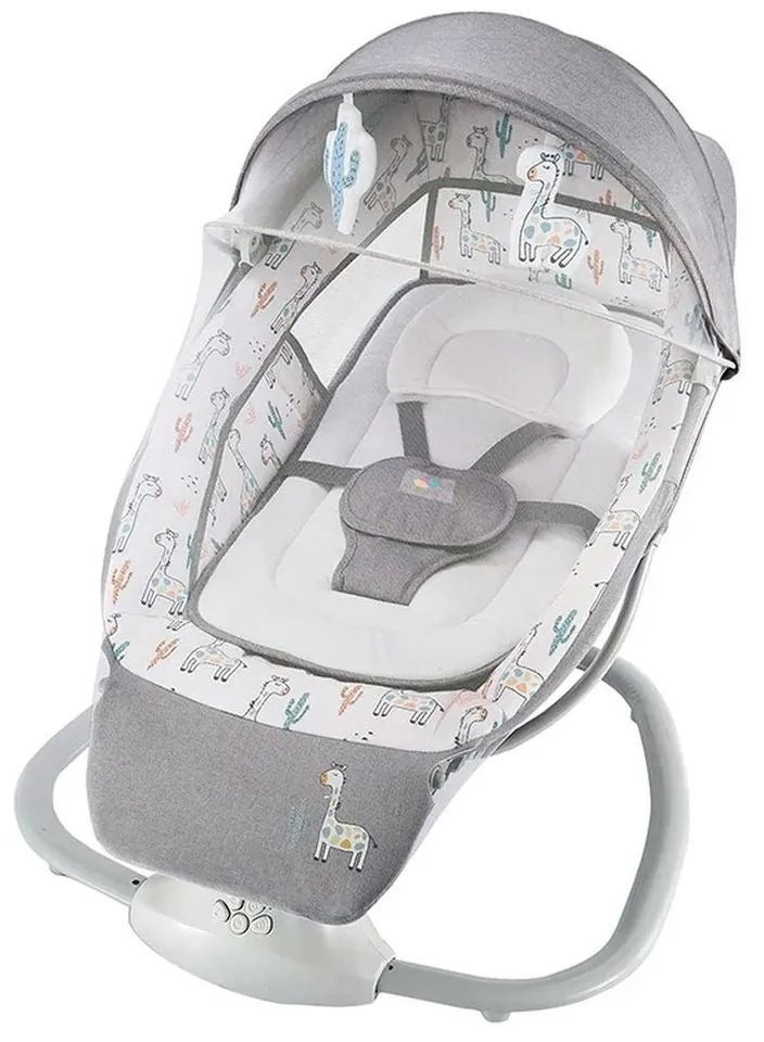 Mastela - 3-In-1 Rocking Cradle And Swing For Newborns, Cactus, Grey - Image 1