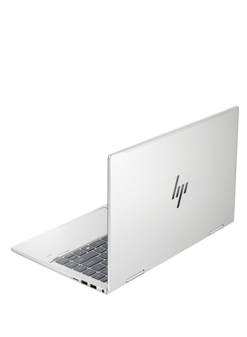 HP - Envy x360 2-in-1 Convertible (Upgraded Version) Laptop with 14-Inch IPS FHD Touch Display, Intel Core 5-120U Processor/8GB RAM/512GB SSD/Intel Graphics/5MP Webcam/Backlit Keyboard/FPR/Win 11 H English Natural Silver - Image 1