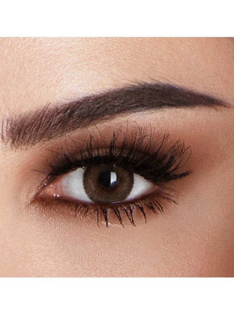 Amara Cocoa Contact Lenses, Original Unisex Amara Cosmetic Contact Lenses, Monthly Disposable,  Brown Color - Image 2