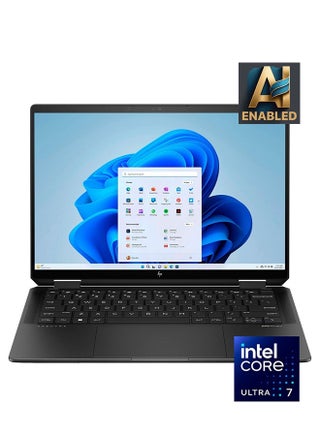 Spectre x360 2-in-1 Convertible (Upgraded Version) Laptop with 14-inch 2.8K OLED TOUCH Display, Intel Core Ultra 7-155H Evo Processor/16GB RAM/1TB SSD/Intel Arc Graphics/9MP Webcam/FPR/Win 11 H English Nightfall Black - pnsku/N70064548V/45/_/1723126133/6345b776-8974-457a-a102-580b09bc18bf