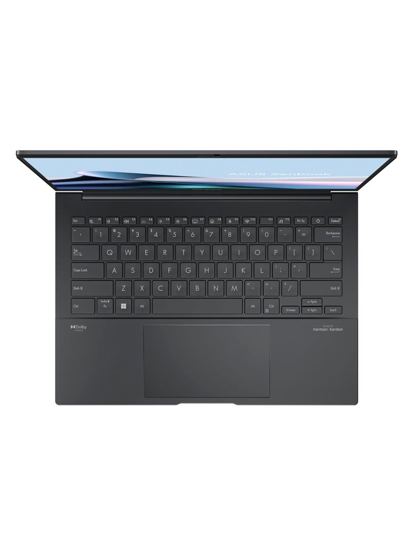 ASUS - Zenbook Q425MA (Upgraded Version) Laptop with 14-Inch OLED WUXGA TOUCH Display, Intel Core Ultra 7-155H/16GB RAM/1TB SSD/Intel Arc Graphics/FHD Webcam/Backlit Keyboard/Windows Hello Security/Win 11 H English Jasper Gray - Image 1