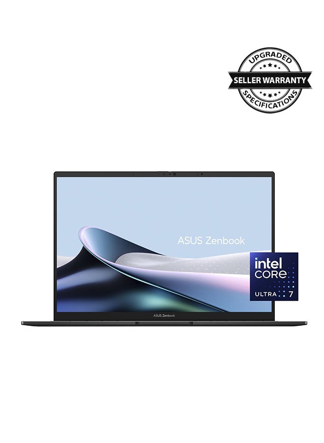 ASUS - Zenbook Q425MA (Upgraded Version) Laptop with 14-Inch OLED WUXGA TOUCH Display, Intel Core Ultra 7-155H/16GB RAM/1TB SSD/Intel Arc Graphics/FHD Webcam/Backlit Keyboard/Windows Hello Security/Win 11 H English Jasper Gray - Image 1