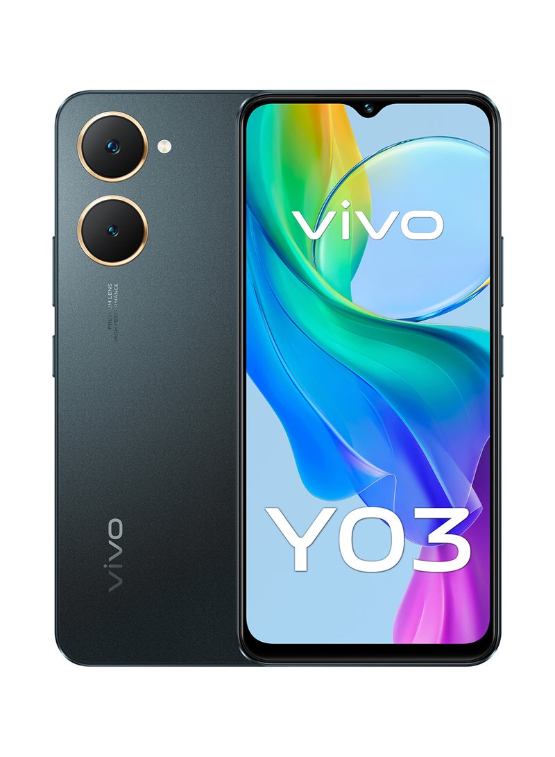 vivo - Y03 4G Dual SIM Space Black 4GB RAM 128GB 5000Mah - Middle East Version - Image 1