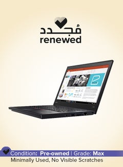 Renewed - ThinkPad X270 Business Laptop With 12.5-Inch Display,Intel Core i7-7th Gen CPU/Dual Core/8GB DDR4 RAM/256GB SSD/Windows 10 Pro English Black
