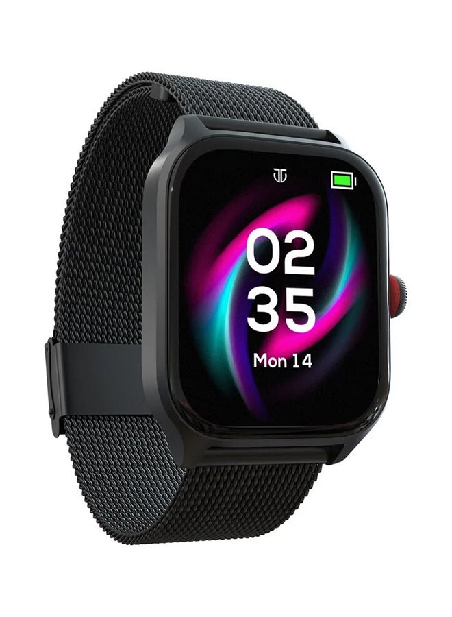 TITAN Zeal Smart Watch 1.85" AMOLED Round Display, BT Calling, Health Monitoring Mesh Black  - Image 3