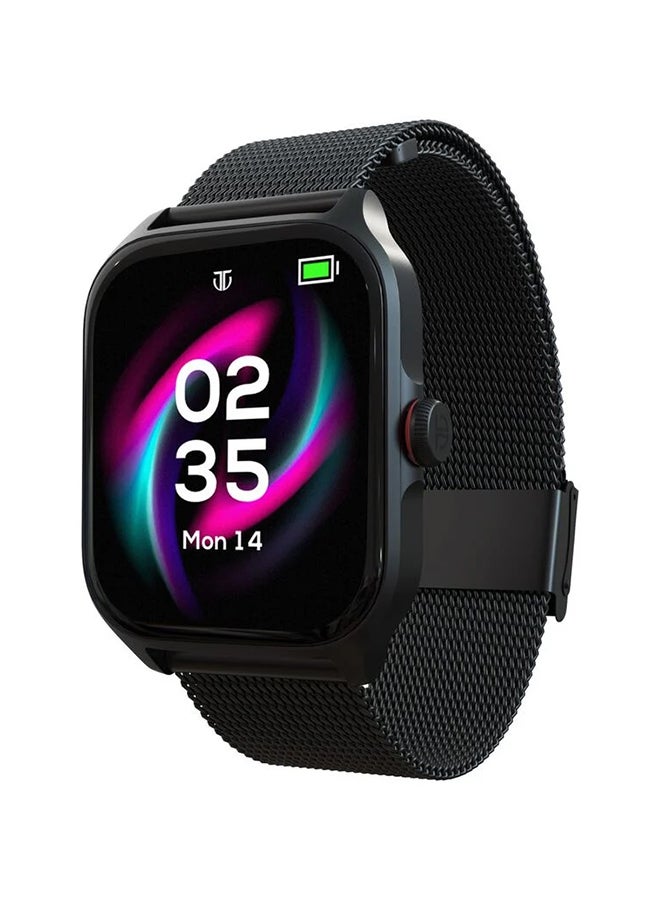 TITAN Zeal Smart Watch 1.85" AMOLED Round Display, BT Calling, Health Monitoring Mesh Black  - Image 2