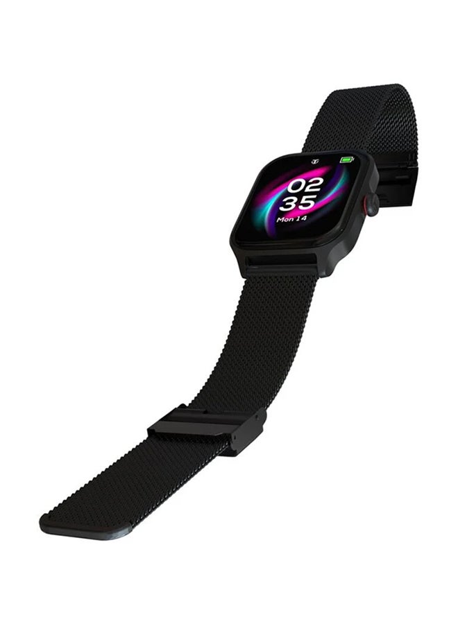 TITAN Zeal Smart Watch 1.85" AMOLED Round Display, BT Calling, Health Monitoring Mesh Black  - Image 4