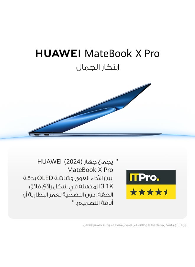 HUAWEI - MateBook X Pro Laptop With 14.2-Inch Flexible OLED Display, Ultralight, Intel Core Ultra 9 Processor, 32GB RAM/2TB SSD/Intel Iris XE Graphics/Windows 11 Home/ HUAWEI MatePad Air + FreeBuds Pro 2 + Dock 3 English/Arabic Blue - Image 1