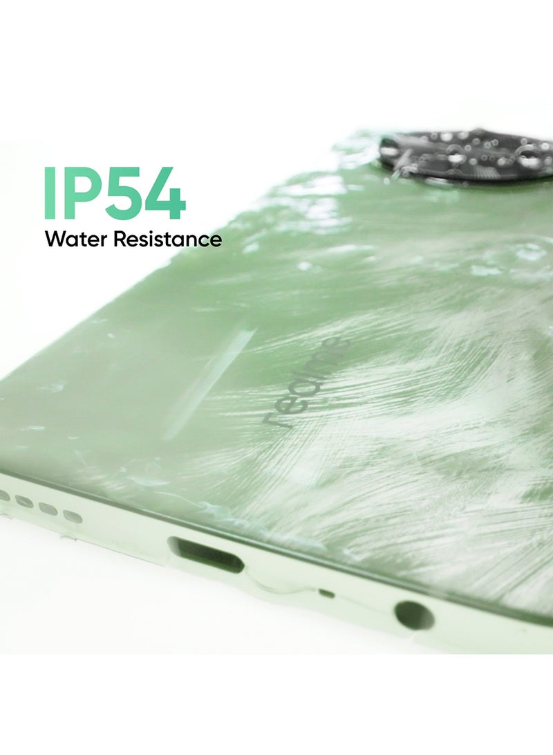 ريل مي - 12x Feather Green، ثنائي الشريحة، 6 جيجا بايت رام، 128 جيجا بايت، 5G - إصدار الشرق الأوسط - Image 1