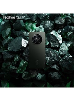 ريل مي 12x لون أسود متوهج، بشريحتين اتصال، وذاكرة وصول عشوائي (RAM) سعة 6 جيجابايت، وذاكرة تخزين داخلية 128 جيجابايت، ويدعم شبكة الجيل الخامس 5G - إصدار الشرق الأوسط  - Image 2