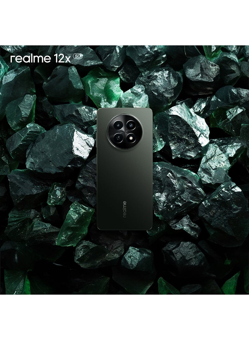 realme - 12x Glowing Black Dual SIM 6GB RAM 128GB 5G - Middle East Version - Image 1