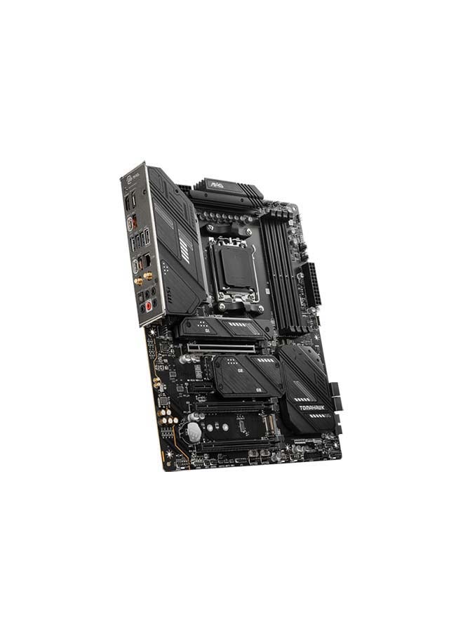 MSI - MAG X670E TOMAHAWK WIFI AM5 Motherboard, AMD X670 Chipset, 4x DDR5 Slots, 192GB Max Memory Support, AMD Wi-Fi 6E, Bluetooth 5.3, PCI-E x16, 4x M.2, 1x HDMI / 1xDP, USB 3.2 Type-C Black - Image 1