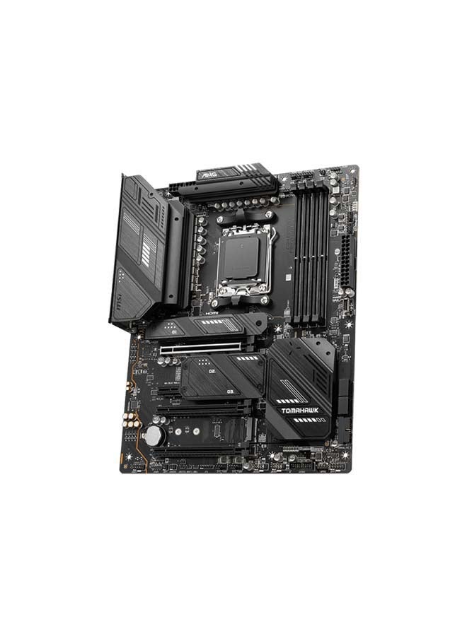 MSI - MAG X670E TOMAHAWK WIFI AM5 Motherboard, AMD X670 Chipset, 4x DDR5 Slots, 192GB Max Memory Support, AMD Wi-Fi 6E, Bluetooth 5.3, PCI-E x16, 4x M.2, 1x HDMI / 1xDP, USB 3.2 Type-C Black - Image 1