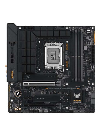 TUF GAMING B760M-PLUS WIFI II LGA1700 mATX Motherboard, 4x DDR5 DIMM /192GB Max Memory, Wi-Fi 6 / BT 5.2 / 2.5Gb ETH, PCIe 5.0, 2 x M.2, USB 3.2 Type-C / Thunderbolt, HDMI / DP | 90MB1HE0-M0EAY0 - pnsku/N70064702V/45/_/1714414503/38eaa0b0-5d46-4e4e-9581-52619c3a5675