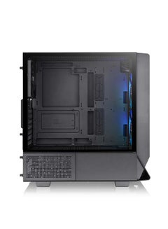 Thermaltake Ceres 330 TG ARGB Mid Tower Chassis, 2x Pre-Installed CT140 aRGB Fans & 1x CT140 Fan, 4mm Tempered Glass Panel, Up to 360mm Radiator & 7 Fans, Removable Filters, Black | CA-1Y2-00M1WN-01 Black  - Image 4